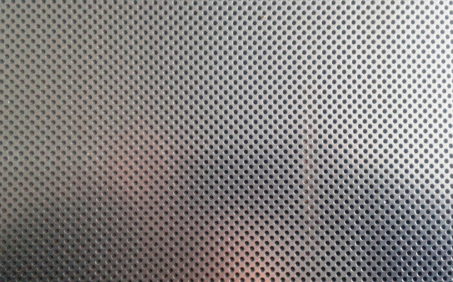 Lochblech aus feuerverzinktem Vormaterial DX51D+Z + weise Farbe RAL9003 einseitig - RG 2.5-5.3 0.75x974x1705